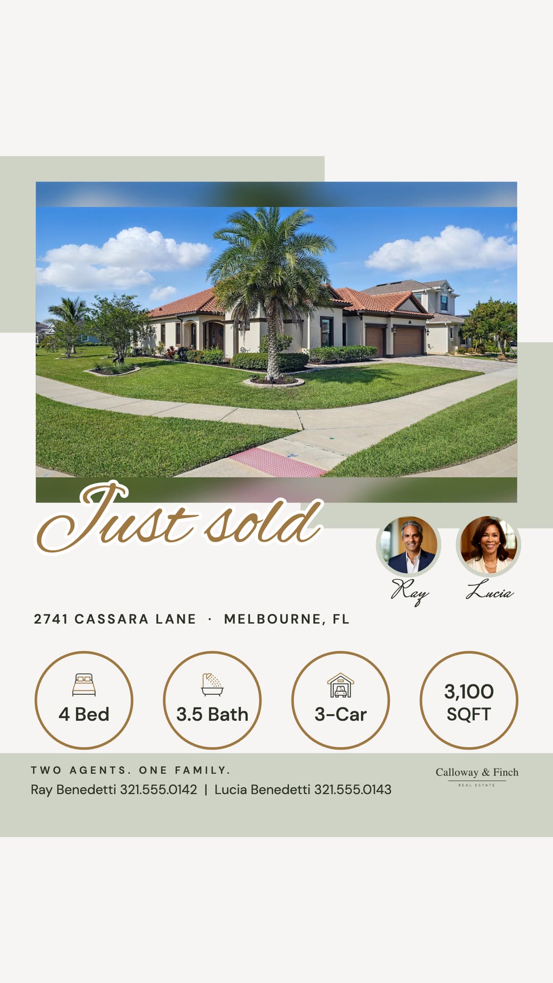 Just Sold story from the mediterranean home sample kit