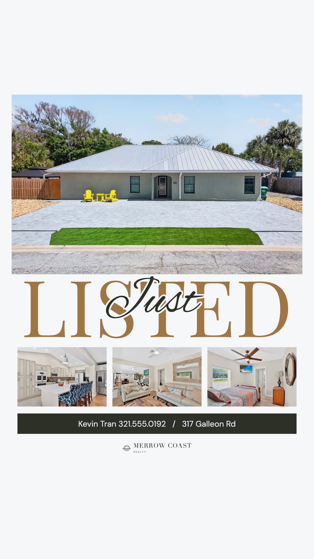 Just Listed story from the new ranch with a pool sample kit