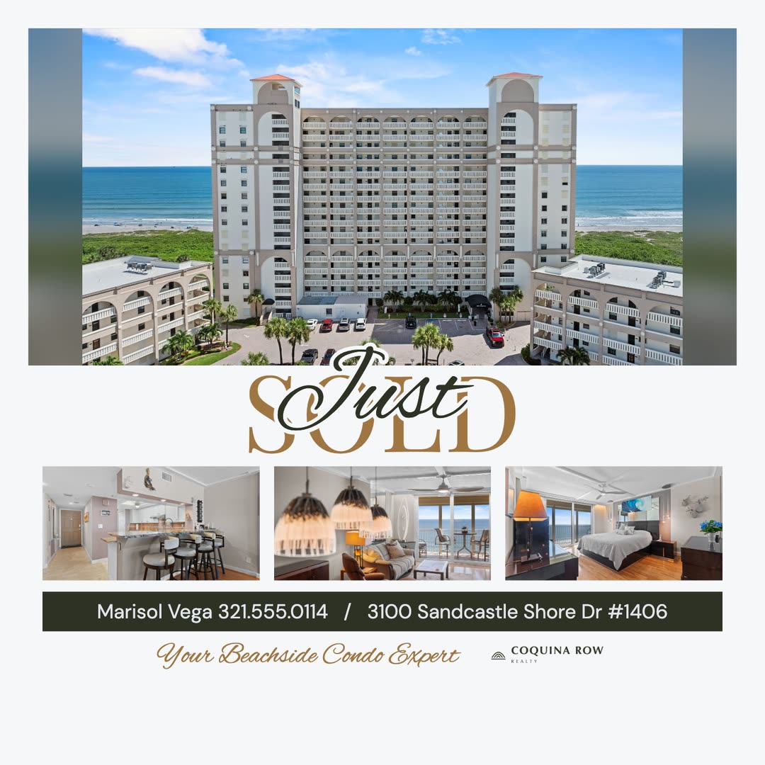 Just Sold square post from the oceanfront condo sample kit